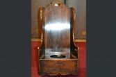 Antique Georgian 18th Century child's mahogany rocking chair with potty hole, c1790