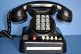 Genuine Standard Electric Bakelite push-button telephone, marked on base, c1940