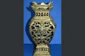 Antique art nouveau bronze vase, great decoration, c1900 - Large & Heavy (2.4kg)