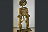 African Ashanti tribal bronze gold pot, c1950