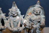 Antique Indian bronze statue depicting Hindu deities, c1810
